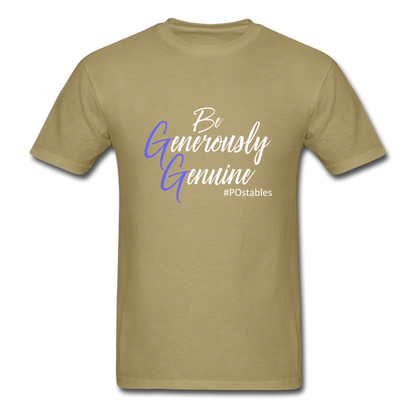 Be Generously Genuine W Unisex Classic T-Shirt - khaki