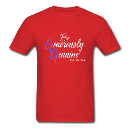 Be Generously Genuine W Unisex Classic T-Shirt - red