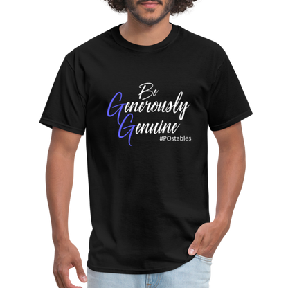Be Generously Genuine W Unisex Classic T-Shirt - black