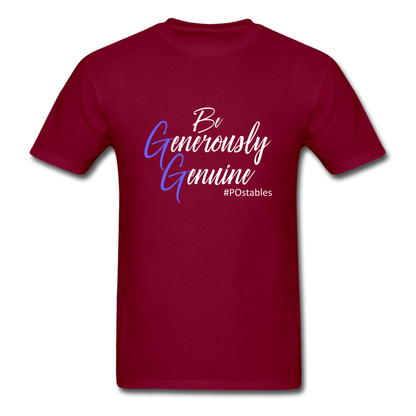 Be Generously Genuine W Unisex Classic T-Shirt - burgundy