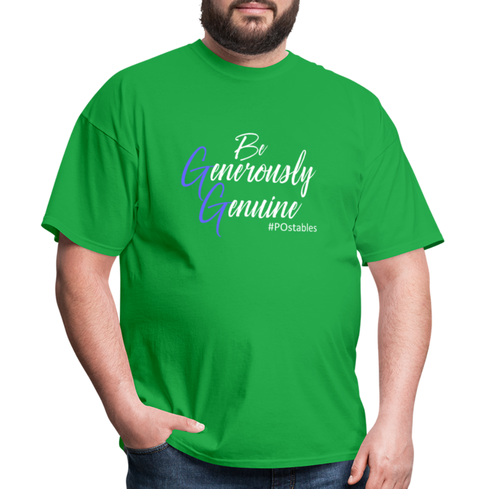 Be Generously Genuine W Unisex Classic T-Shirt - bright green