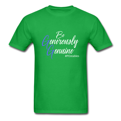 Be Generously Genuine W Unisex Classic T-Shirt - bright green