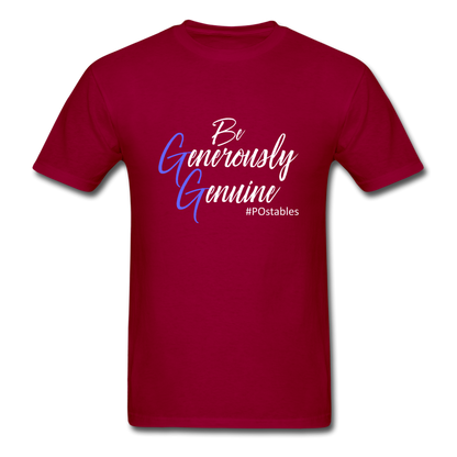Be Generously Genuine W Unisex Classic T-Shirt - dark red