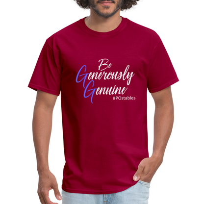 Be Generously Genuine W Unisex Classic T-Shirt - dark red
