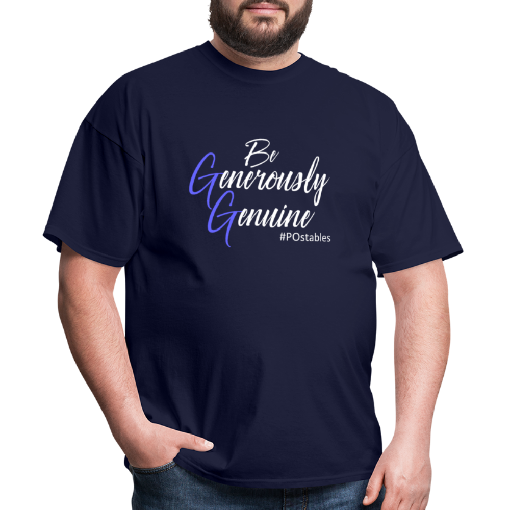 Be Generously Genuine W Unisex Classic T-Shirt - navy