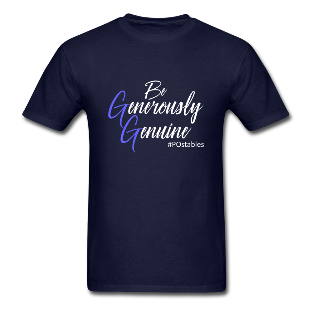 Be Generously Genuine W Unisex Classic T-Shirt - navy