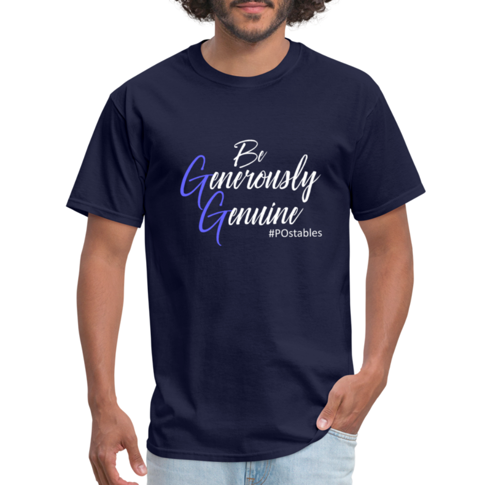 Be Generously Genuine W Unisex Classic T-Shirt - navy