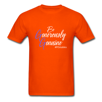 Be Generously Genuine W Unisex Classic T-Shirt - orange