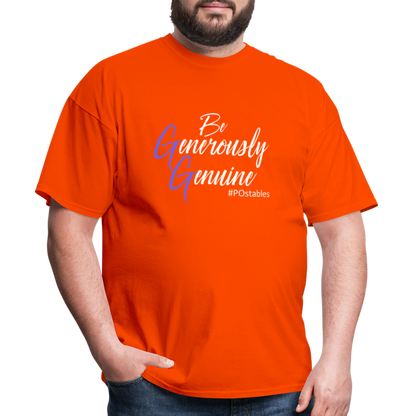 Be Generously Genuine W Unisex Classic T-Shirt - orange