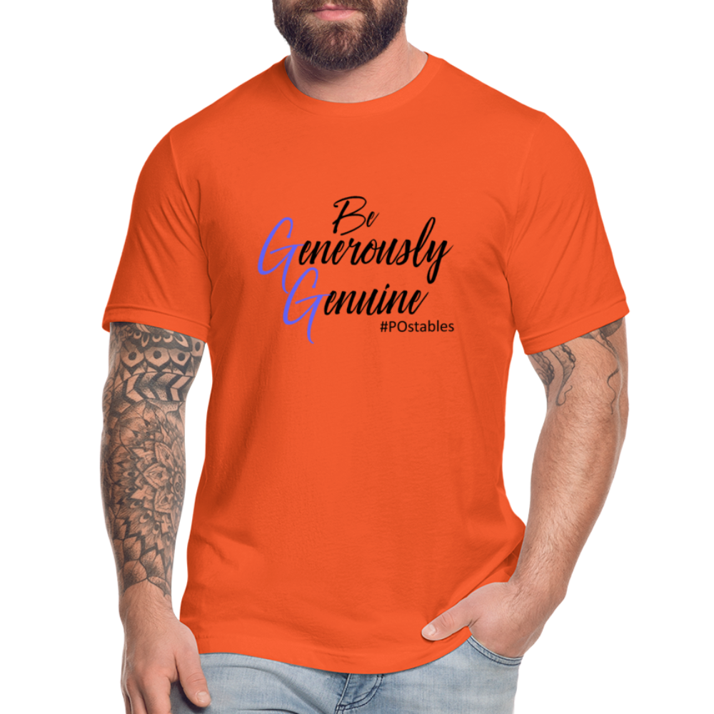 Be Generously Genuine B Unisex Jersey T-Shirt by Bella + Canvas - orange