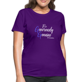 Be Generously Genuine W Women's T-Shirt - purple