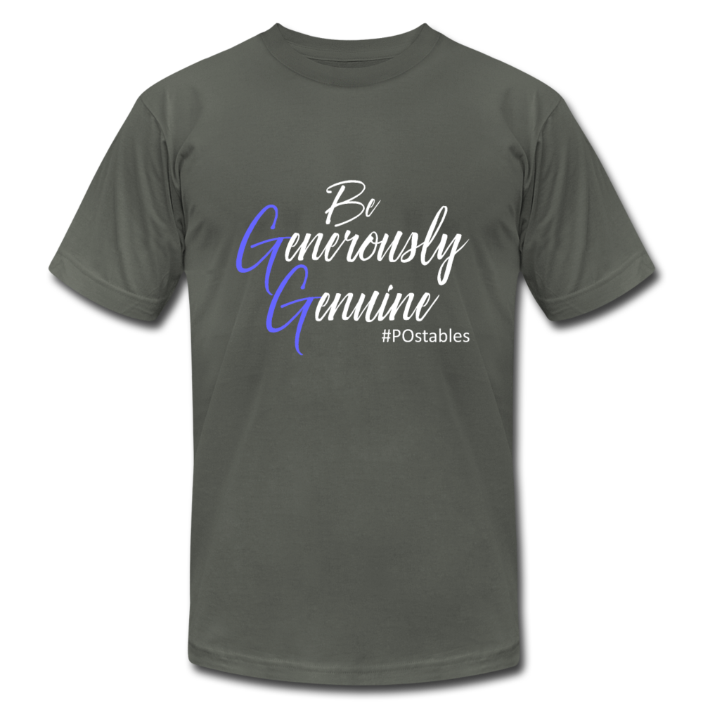 Be Generously Genuine W Unisex Jersey T-Shirt by Bella + Canvas - asphalt