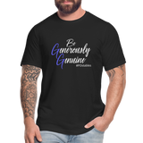 Be Generously Genuine W Unisex Jersey T-Shirt by Bella + Canvas - black