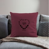 For Everything There is a Season B Throw Pillow Cover 18” x 18” - burgundy