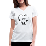 For Everything There is a Season B Women's V-Neck T-Shirt - white