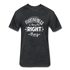 Forgiveness Is Doing The Right Thing W Fitted Cotton/Poly T-Shirt by Next Level - heather black