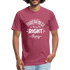 Forgiveness Is Doing The Right Thing W Fitted Cotton/Poly T-Shirt by Next Level - heather burgundy