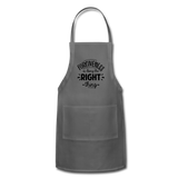 Forgiveness Is Doing The Right Thing B Adjustable Apron - charcoal