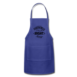 Forgiveness Is Doing The Right Thing B Adjustable Apron - royal blue
