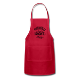 Forgiveness Is Doing The Right Thing B Adjustable Apron - red