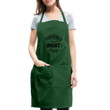 Forgiveness Is Doing The Right Thing B Adjustable Apron - forest green