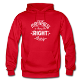 Forgiveness Is Doing The Right Thing W Gildan Heavy Blend Adult Hoodie - red