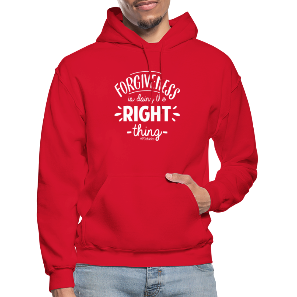 Forgiveness Is Doing The Right Thing W Gildan Heavy Blend Adult Hoodie - red