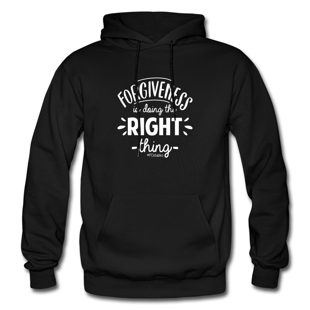 Forgiveness Is Doing The Right Thing W Gildan Heavy Blend Adult Hoodie - black