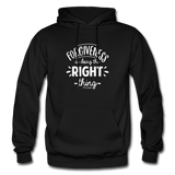 Forgiveness Is Doing The Right Thing W Gildan Heavy Blend Adult Hoodie - black