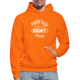 Forgiveness Is Doing The Right Thing W Gildan Heavy Blend Adult Hoodie - orange