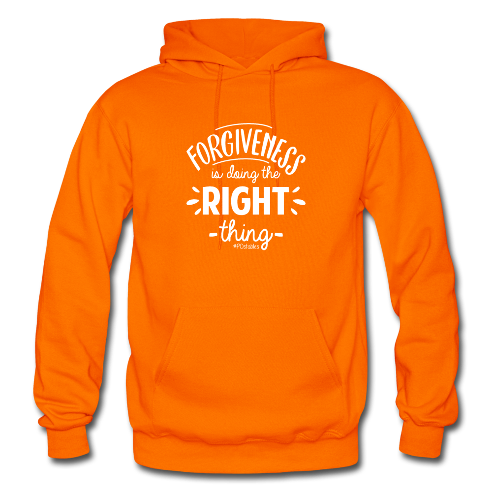 Forgiveness Is Doing The Right Thing W Gildan Heavy Blend Adult Hoodie - orange