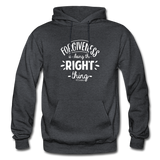 Forgiveness Is Doing The Right Thing W Gildan Heavy Blend Adult Hoodie - charcoal grey