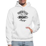 Forgiveness Is Doing The Right Thing B Gildan Heavy Blend Adult Hoodie - white