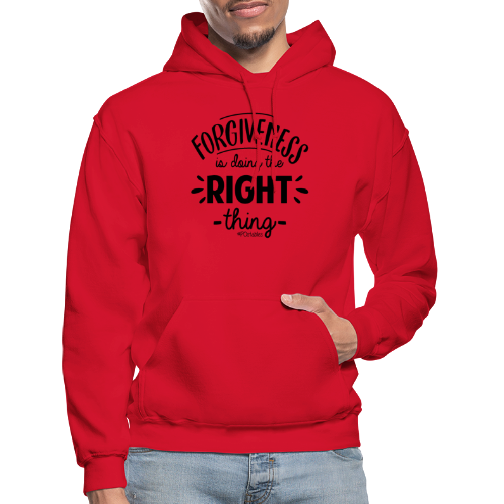 Forgiveness Is Doing The Right Thing B Gildan Heavy Blend Adult Hoodie - red