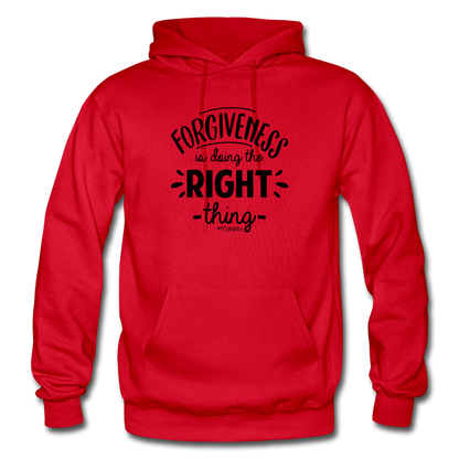 Forgiveness Is Doing The Right Thing B Gildan Heavy Blend Adult Hoodie - red