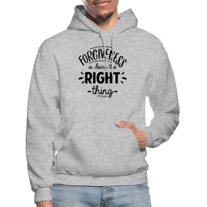 Forgiveness Is Doing The Right Thing B Gildan Heavy Blend Adult Hoodie - heather gray