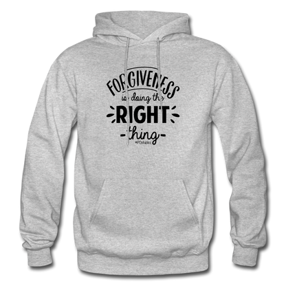 Forgiveness Is Doing The Right Thing B Gildan Heavy Blend Adult Hoodie - heather gray