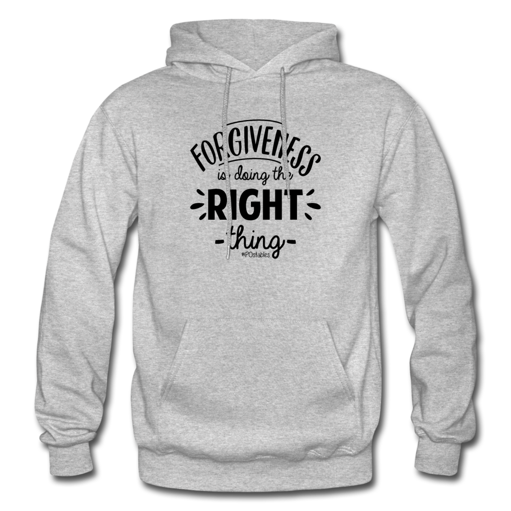 Forgiveness Is Doing The Right Thing B Gildan Heavy Blend Adult Hoodie - heather gray