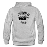 Forgiveness Is Doing The Right Thing B Gildan Heavy Blend Adult Hoodie - heather gray