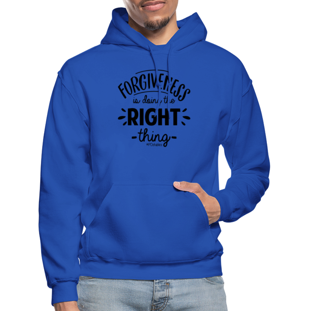 Forgiveness Is Doing The Right Thing B Gildan Heavy Blend Adult Hoodie - royal blue