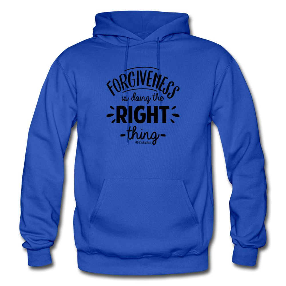 Forgiveness Is Doing The Right Thing B Gildan Heavy Blend Adult Hoodie - royal blue