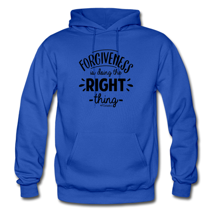 Forgiveness Is Doing The Right Thing B Gildan Heavy Blend Adult Hoodie - royal blue