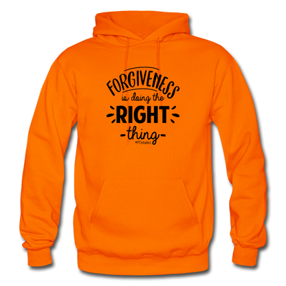 Forgiveness Is Doing The Right Thing B Gildan Heavy Blend Adult Hoodie - orange