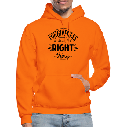 Forgiveness Is Doing The Right Thing B Gildan Heavy Blend Adult Hoodie - orange