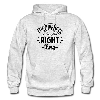 Forgiveness Is Doing The Right Thing B Gildan Heavy Blend Adult Hoodie - light heather gray