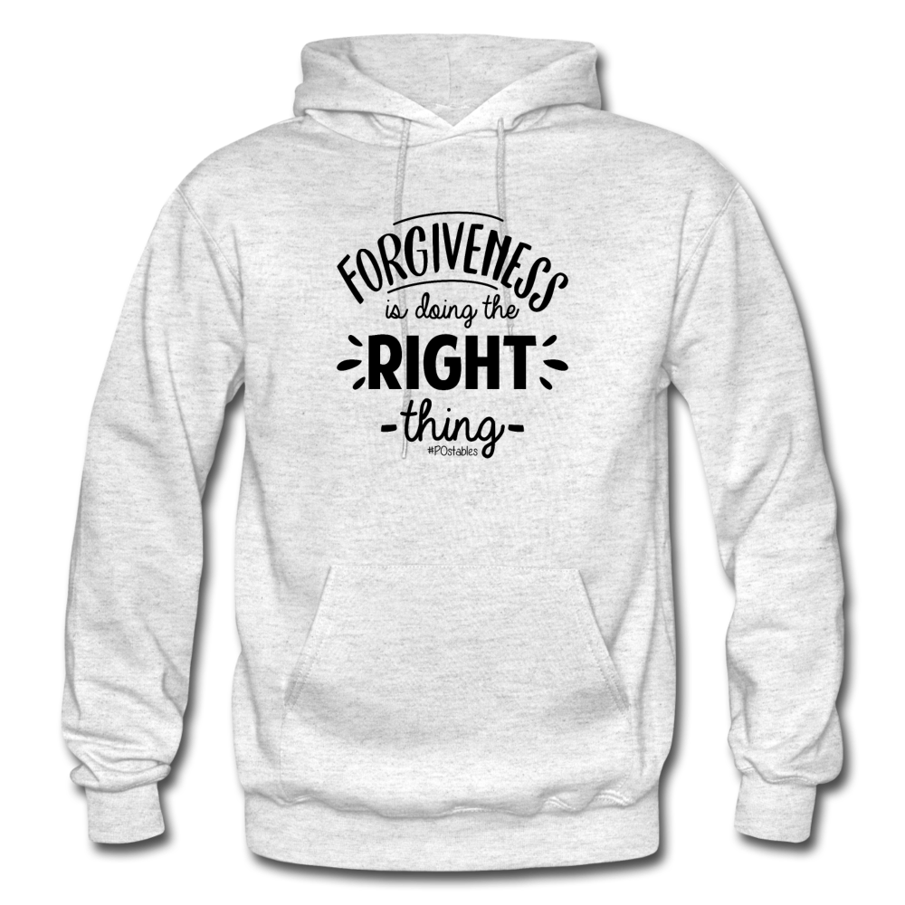 Forgiveness Is Doing The Right Thing B Gildan Heavy Blend Adult Hoodie - light heather gray