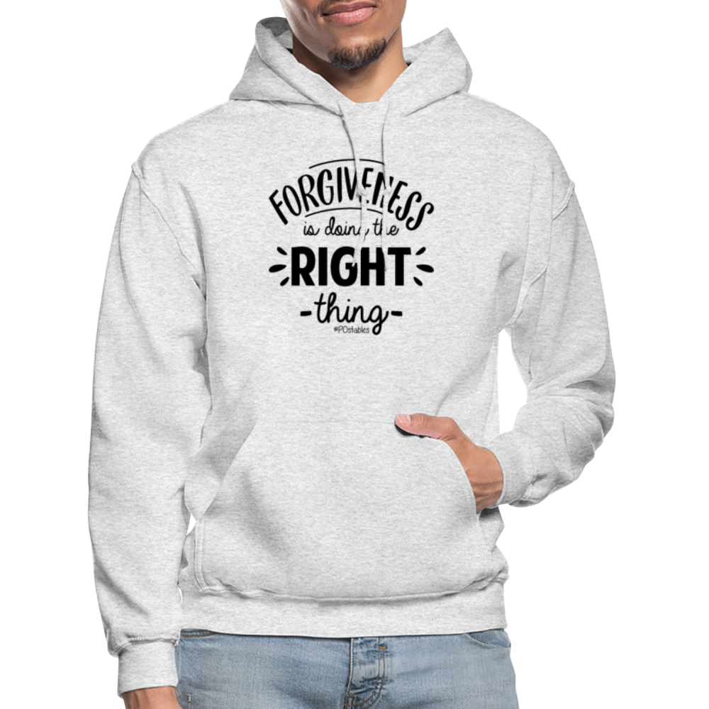 Forgiveness Is Doing The Right Thing B Gildan Heavy Blend Adult Hoodie - light heather gray