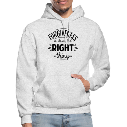 Forgiveness Is Doing The Right Thing B Gildan Heavy Blend Adult Hoodie - light heather gray