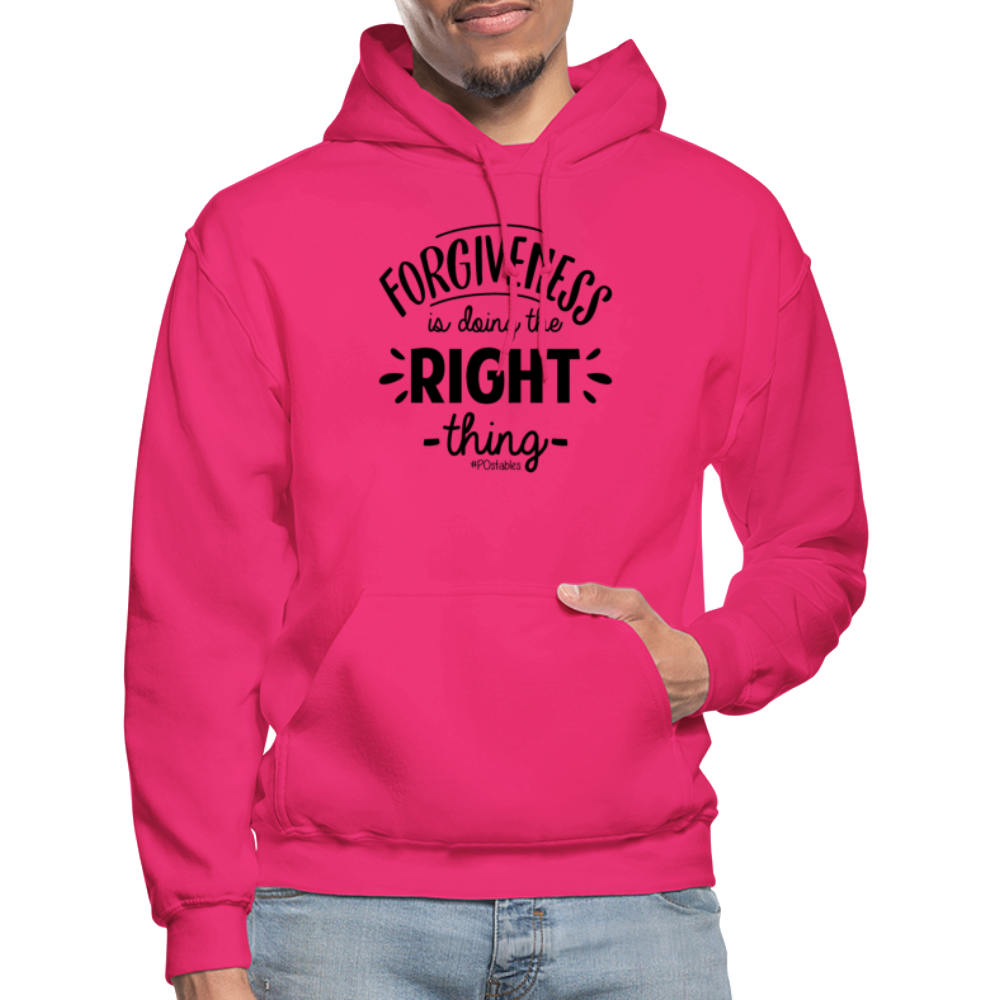 Forgiveness Is Doing The Right Thing B Gildan Heavy Blend Adult Hoodie - fuchsia