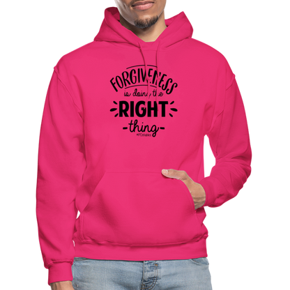 Forgiveness Is Doing The Right Thing B Gildan Heavy Blend Adult Hoodie - fuchsia